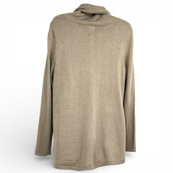 LEE Women's Lightweight Taupe Sweater M NWOT CottageCore Spring Travel - Picture 3 of 8